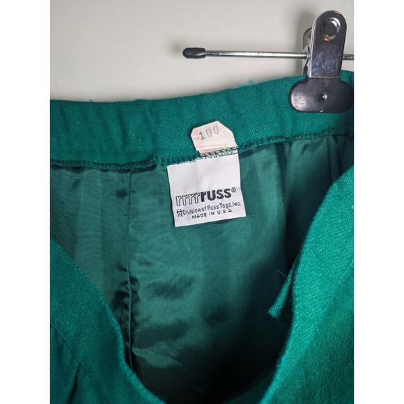 Vtg Wool Skirt Womens Medium Kelly Green Preppy Classic Light Academia Heritage - Picture 6 of 10